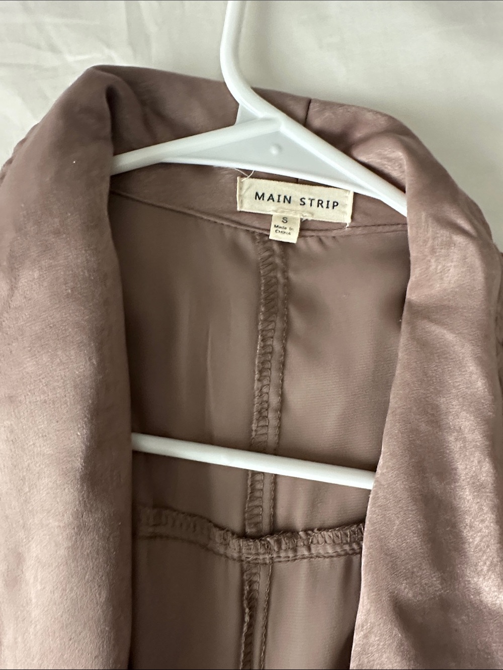 Long Maxi Trench in Dusty Rose - Picture 2 of 7